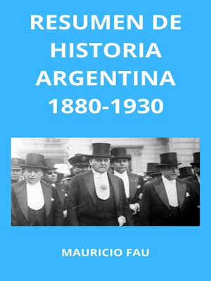 cover image of Resumen de Historia Argentina 1880-1930
